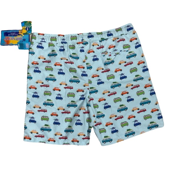 Surf Society Men’s Size Large Retro Cars Swim Trunks Board Shorts - Picture 3 of 8